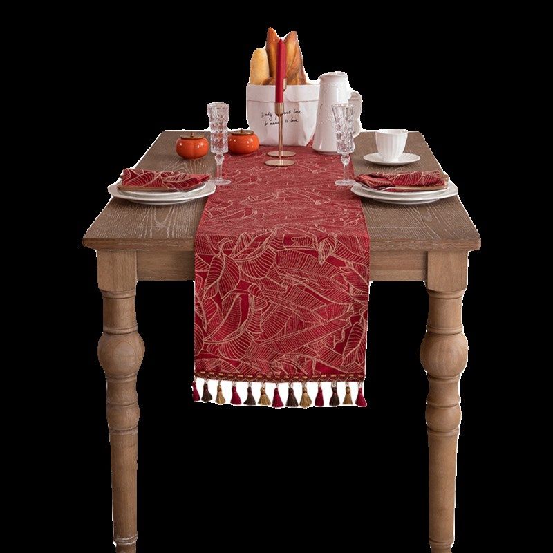 新年桌旗中式禅意轻奢高端结婚斗柜餐桌茶几红色防水桌布中间长条,居家布艺,桌旗,淘宝优惠券,粉丝福利购,淘宝优惠卷