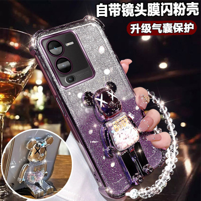 vivos15pro手机壳可爱网红支架