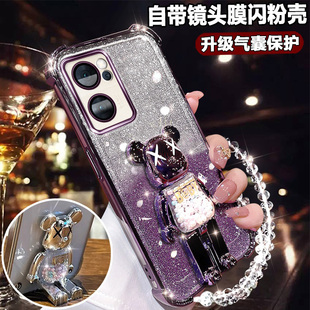 oppoReno7网红手机壳7se新款可爱支架reno7pro硅胶reno7镜头全包PFJM10保护套reno7se防摔oppreno7por软壳7se