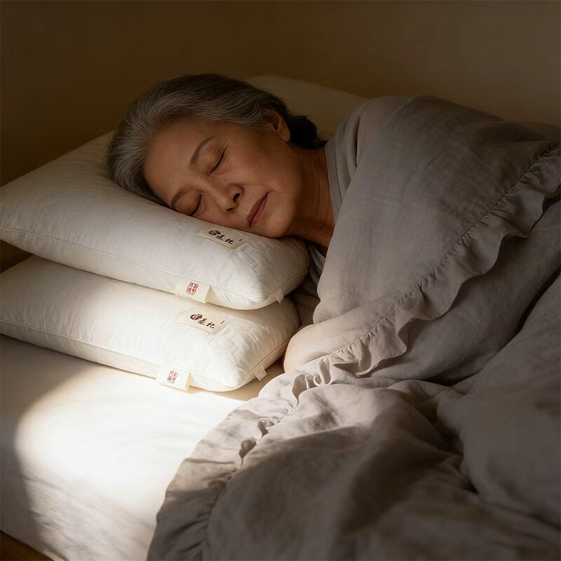 全棉荞麦枕头成人家用单人助护颈椎睡专用眠荞麦皮硬枕芯带枕头套