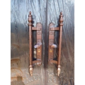 别墅对开门双开门仿铜锌合金大门锁把锁具把手通用型拉手防盗门