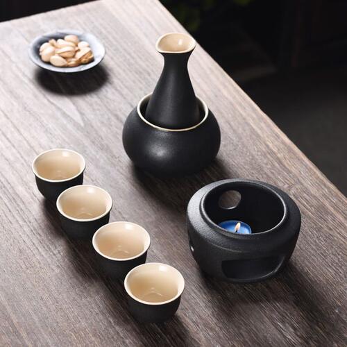 甄选陶瓷温酒壶酒具白酒分酒器烈酒小酒杯煮酒器送礼家用婕琦