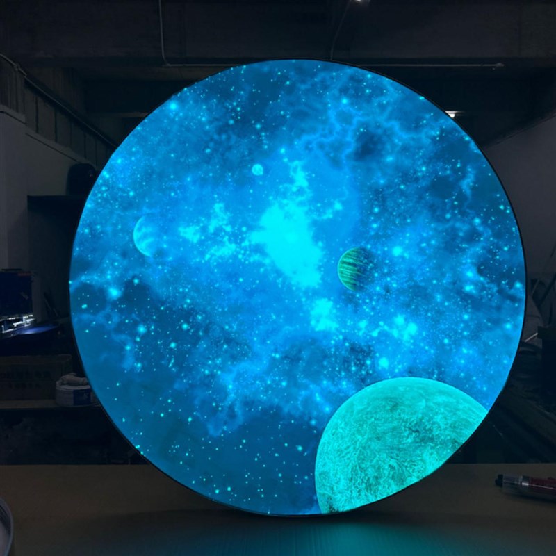 圆形软膜灯箱吊顶 天花圆形灯箱铝型材 异形门头S广告卡布灯箱边