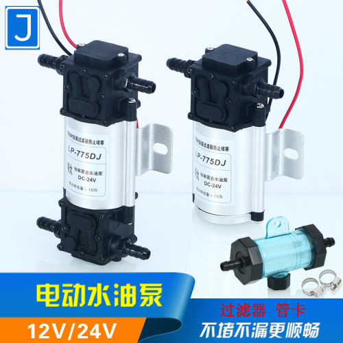 汽车货车淋水器h配件电动增压抽水泵12V24V刹车滴水自吸泵改装开