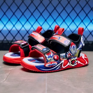 男童凉鞋20g25新款夏季男宝宝鞋子发光软底亮灯儿童运动沙滩鞋防