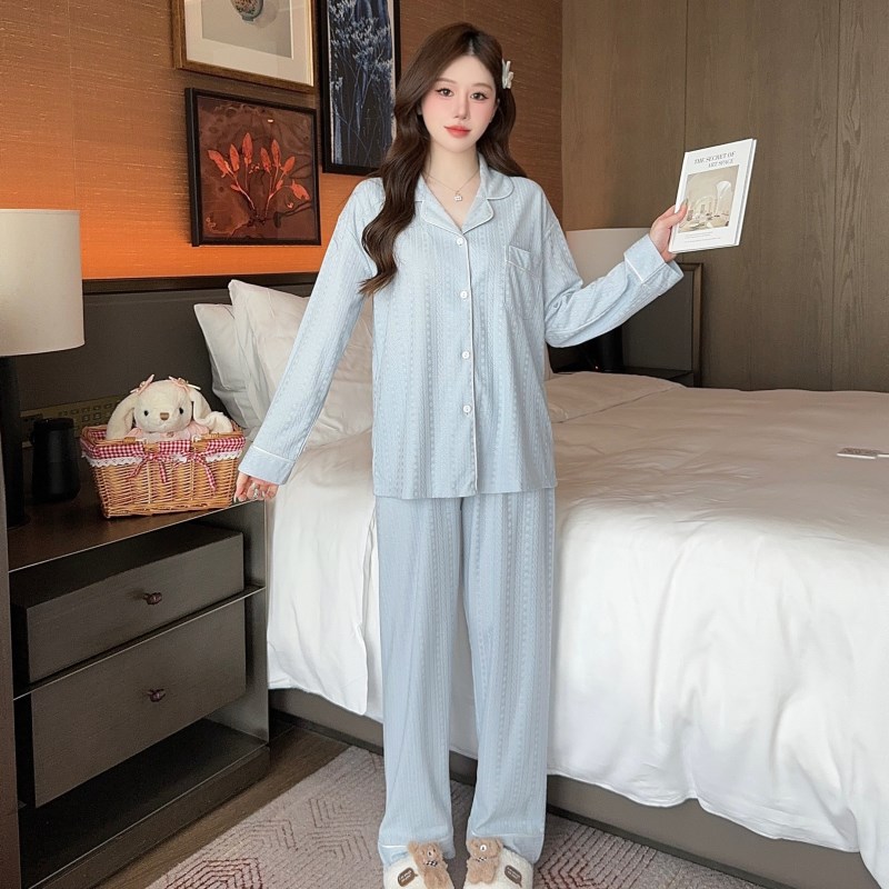 春秋季新款韩版开衫网红u长袖长裤薄款时尚休闲宽松两件套装女