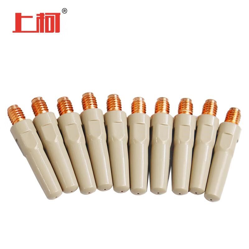 上柯 二保焊气保焊涂层n导电嘴 紫铜45*1.0mm(10支/盒)C3334