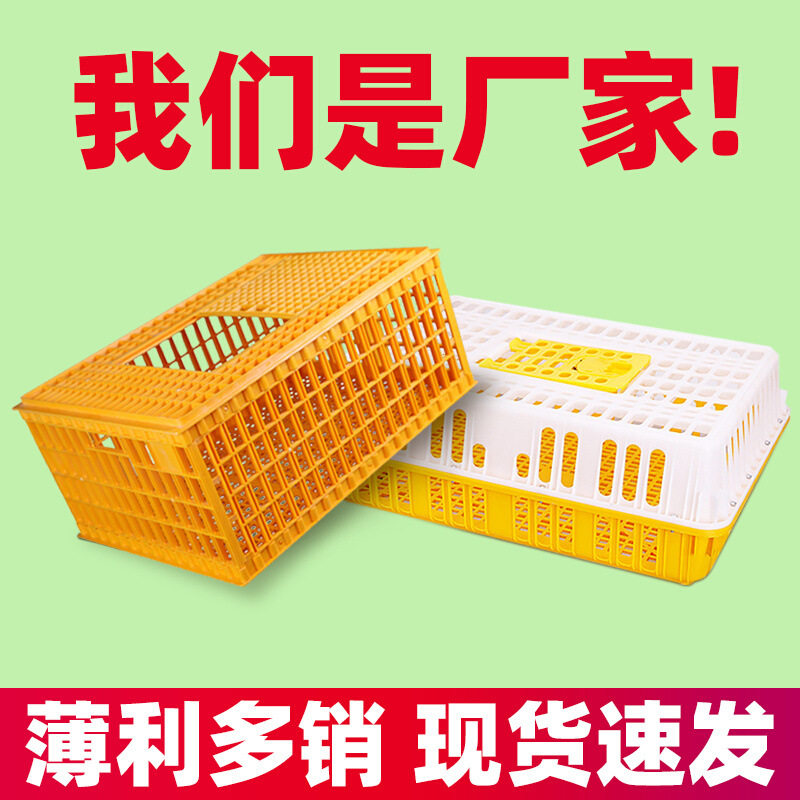 塑料鸡笼运输笼成鸡周转箱鸡鸭鹅兔笼鸽N笼家用鸡筐加厚鸡笼子