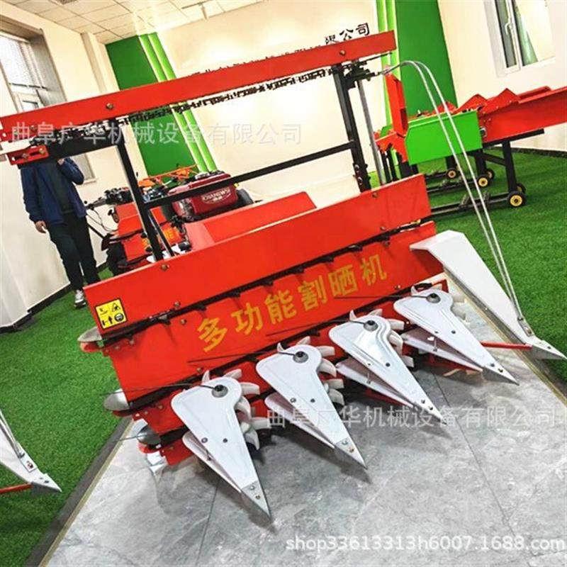 手扶收割机 省油耗的汽油割晒机 手扶柴油动力黄豆荞麦割晒机