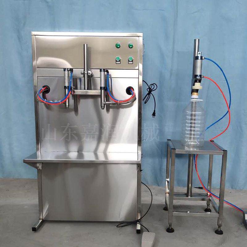 洗洁精洗手液灌装机 2头半自动灌瓶机 1-5L防冻液灌装机