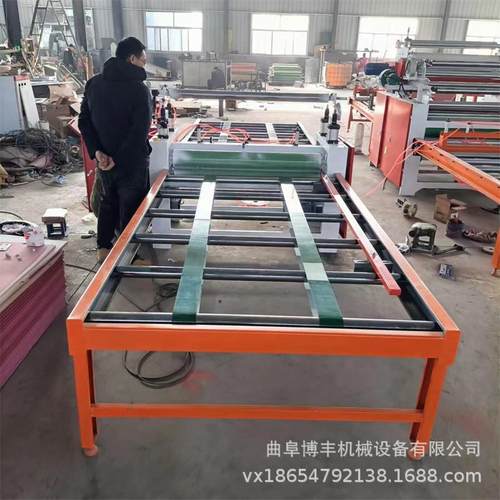 门板两组加粗滚筒覆膜机 不锈钢板材贴膜机 pe保护膜冷裱压合机