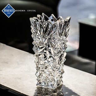 捷OI 水晶玻璃瓶档客厅餐桌水养插瓶