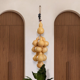 天然吉祥葫芦串挂饰手工艺品入户门装饰挂饰客厅玄关阳台书房店铺