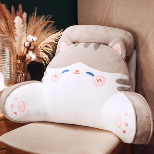 猫咪床头软包大靠背床上儿童床靠枕看书护腰靠垫沙发宿舍学生秋冬