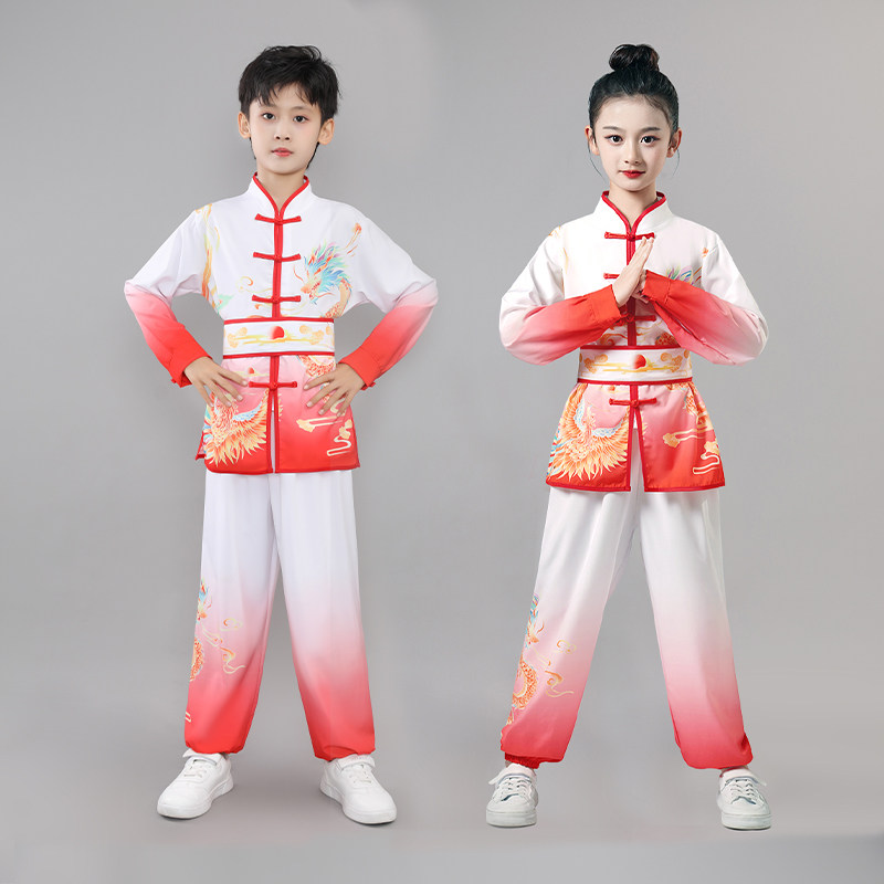 儿童武术服装小学生n太极拳表演服武术比赛训练服装幼儿武术训练