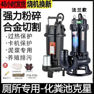 潜水泵家用220V小型抽水泵高扬程抽水机化粪池抽粪排污泵污水泵