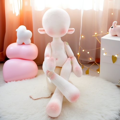 棉花娃娃鬼妈妈素体玩偶4560cm3D开版第五人格OC关节娃娃bjd人偶