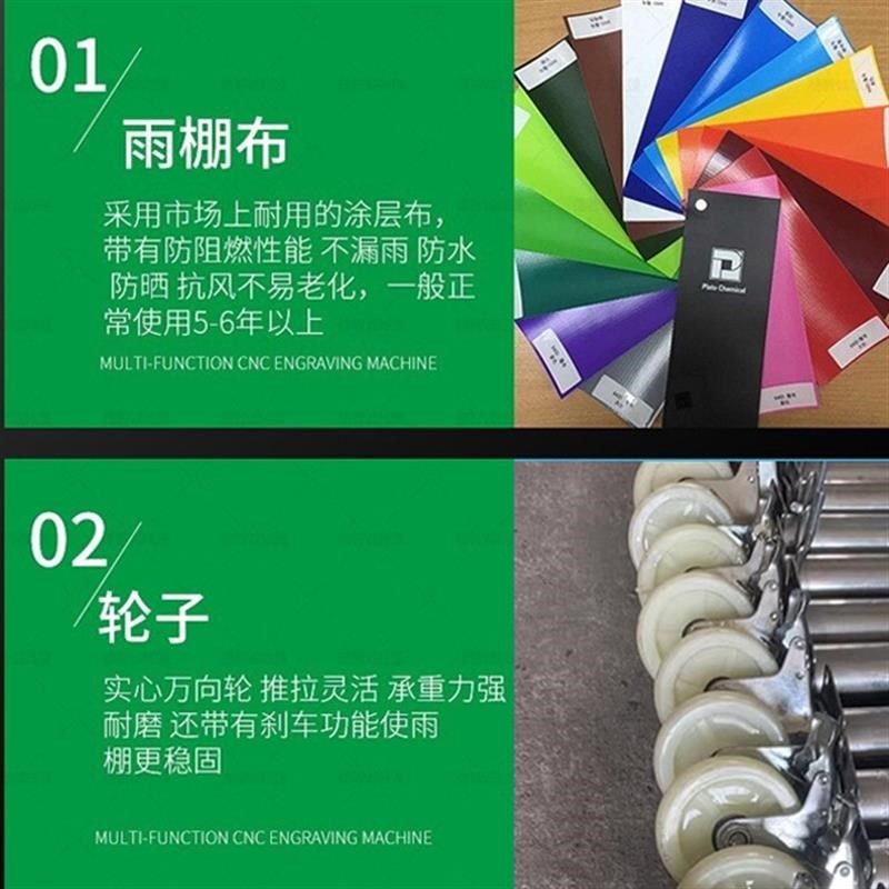 户外推拉停车仓库厂房遮阳棚大型防雨伸缩式帐篷T雨棚活动移动新