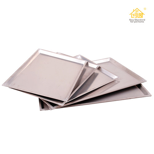 创逸加厚不锈钢狗笼子接尿盘托盘宠物H狗狗笼子底盘尿屎粪便托盘C