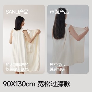 女可穿可裹裹巾睡袍高级家用洗澡懒人浴袍 三利浴巾浴裙大人新款