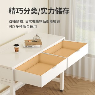 电脑桌卧室家用带抽屉书桌学生写字桌子简约现代简易办公桌工作台