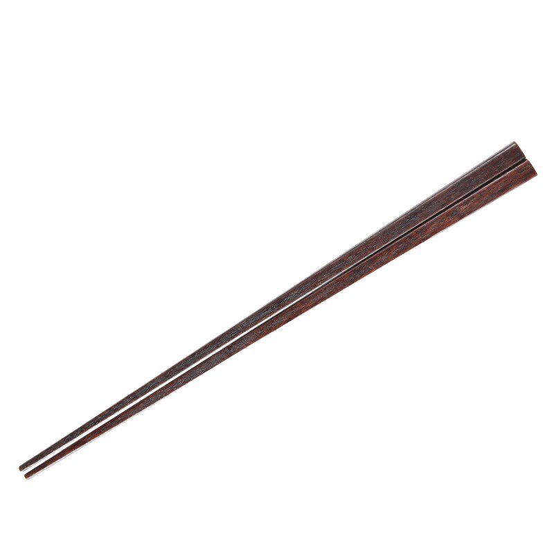 lcliving泰国日式尖头四方筷安心无蜡全实木公筷家用筷子5双套装