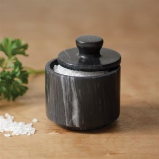 天然大理石捣蒜器石臼子黑胡椒研磨调料瓶家用盐罐方托盘厨房用品