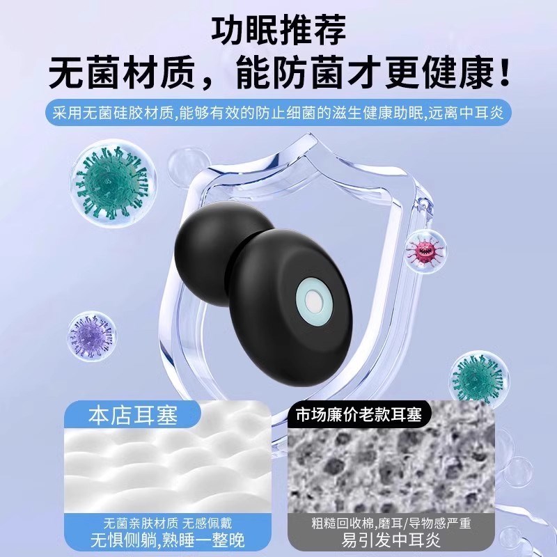 隔音耳塞睡眠睡觉防噪音打呼噜防吵学习降噪超级隔音神器