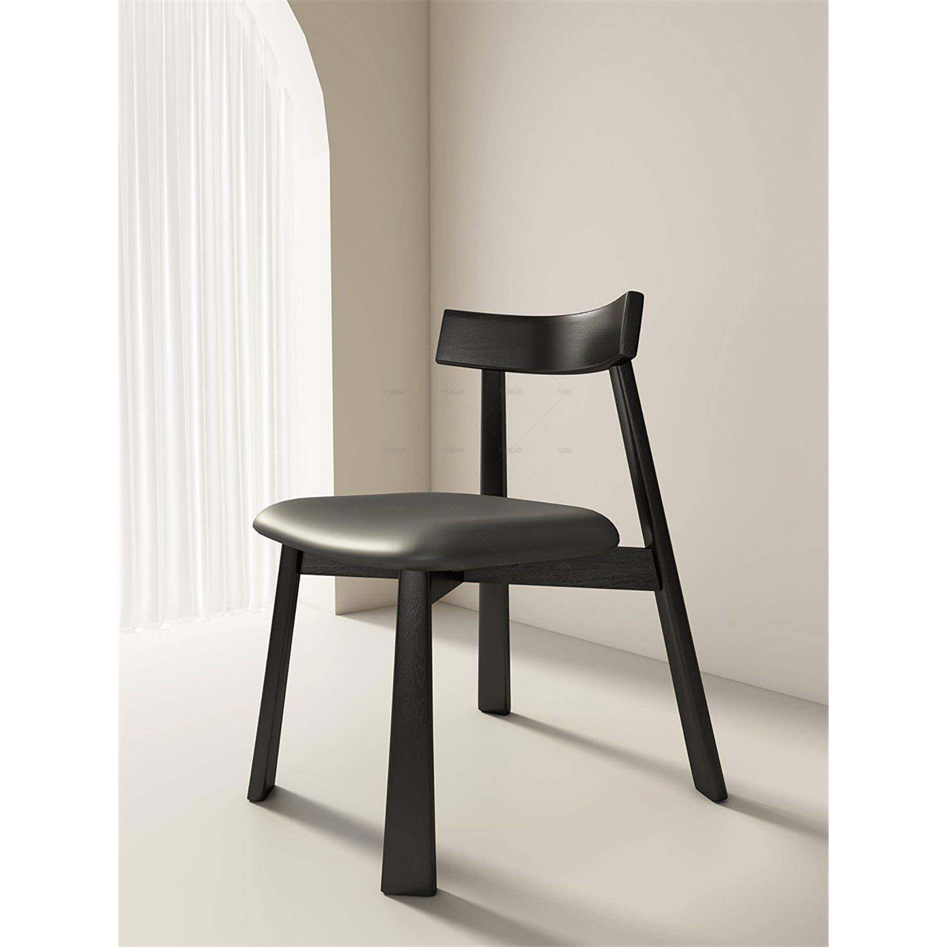 2026新款中古实木餐椅白蜡木家用现代简约餐桌椅子靠背黑色网红椅,住宅家具,餐椅,淘宝优惠券,粉丝福利购,淘宝优惠卷