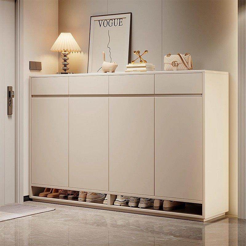 鞋柜收纳柜一体靠墙家用门口新款入户门大容量多层实木玄关柜MF44,住宅家具,鞋柜,淘宝优惠券,粉丝福利购,淘宝优惠卷