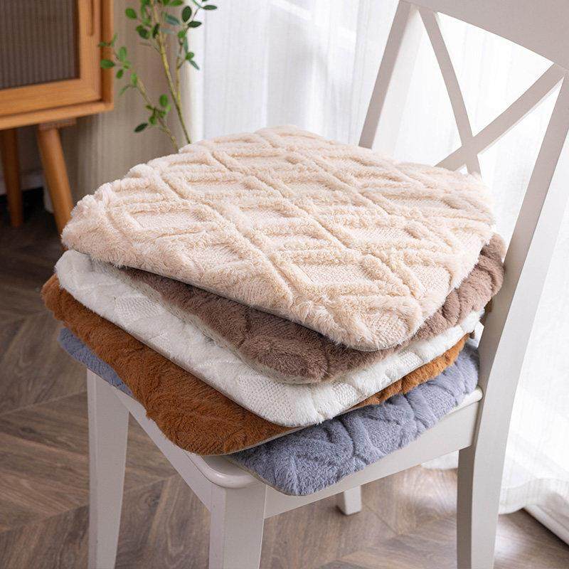 奶油ins风秋冬毛绒椅子垫加厚防滑餐椅垫屁垫餐桌椅保暖坐垫定做,居家布艺,椅垫,淘宝优惠券,粉丝福利购,淘宝优惠卷