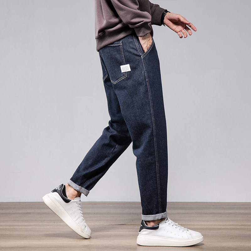 M2加长男裤120cm美式直筒宽松阔腿弹力牛仔长裤190超X高个子男裤