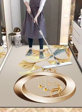 免洗PVcC地垫可擦洗客厅进门口玄关入户门垫厨房脚垫子防油水地毯