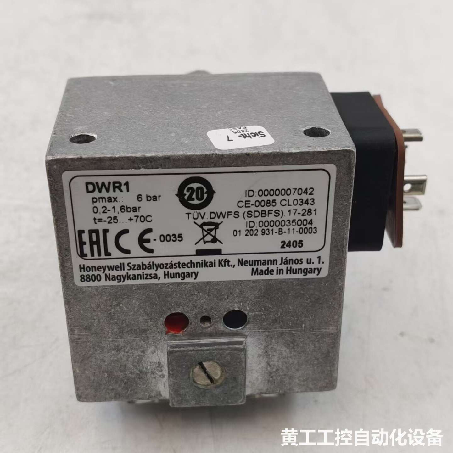 霍尼韦尔FEMA压力开关DWR1,匈牙利原装,正品库存。压力