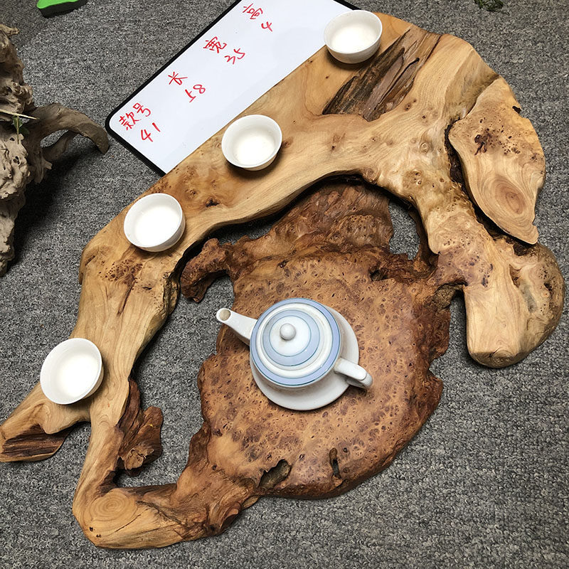 实木根雕茶盘干泡盘树根整块原木茶海茶托茶台平板木质茶具家用