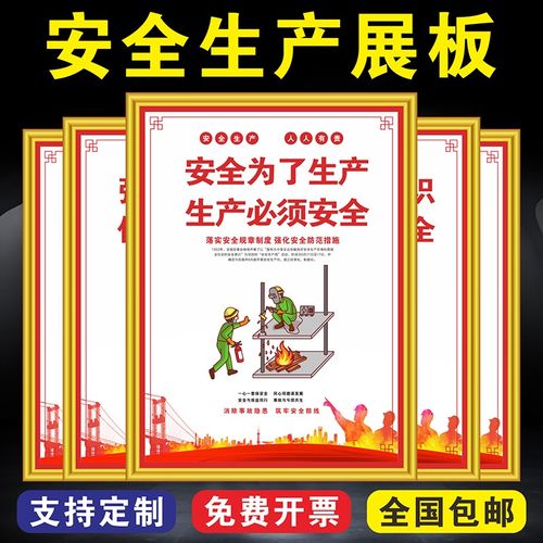 工厂车间仓库质量安全生产管理标语展板规章制度牌标识牌挂画墙贴