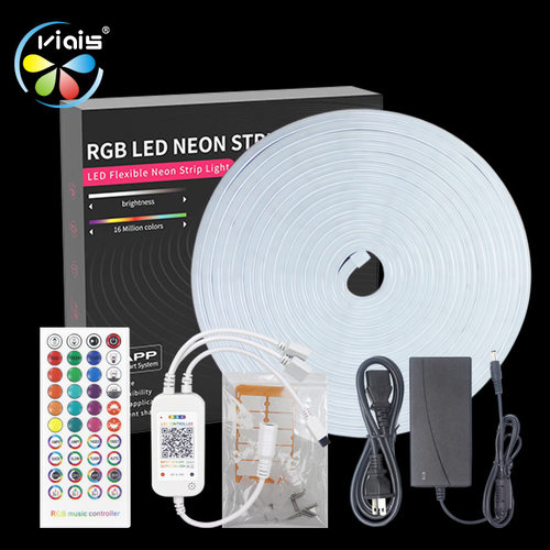 led霓虹灯带12v造型线条灯防水5米套装柔性贴片6*12硅胶灯带套装