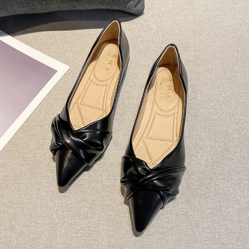 尖头单鞋女夏软底2022新款秋y季女鞋浅口瓢鞋晚晚风温柔孕妇平底,女鞋,浅口单鞋,淘宝优惠券,粉丝福利购,淘宝优惠卷