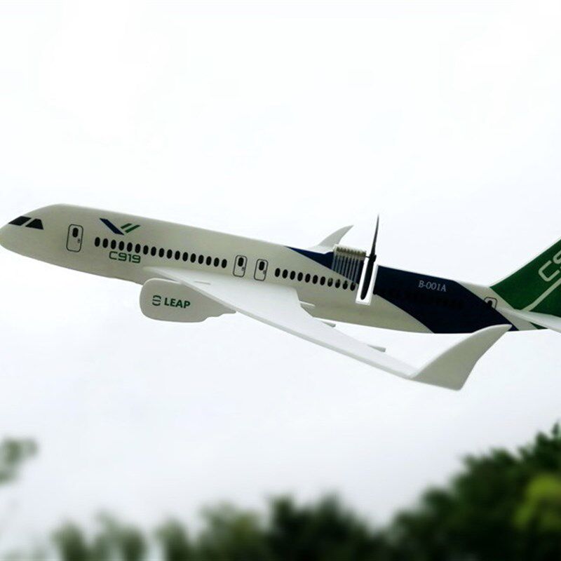 C919智能电动自由飞纸飞机w泡沫飞机 手抛手掷滑翔机 可充电飞机