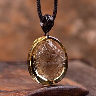 黄水晶吊坠发晶吊坠幽灵吊坠粉晶吊坠白水晶一物一图挂件挂坠