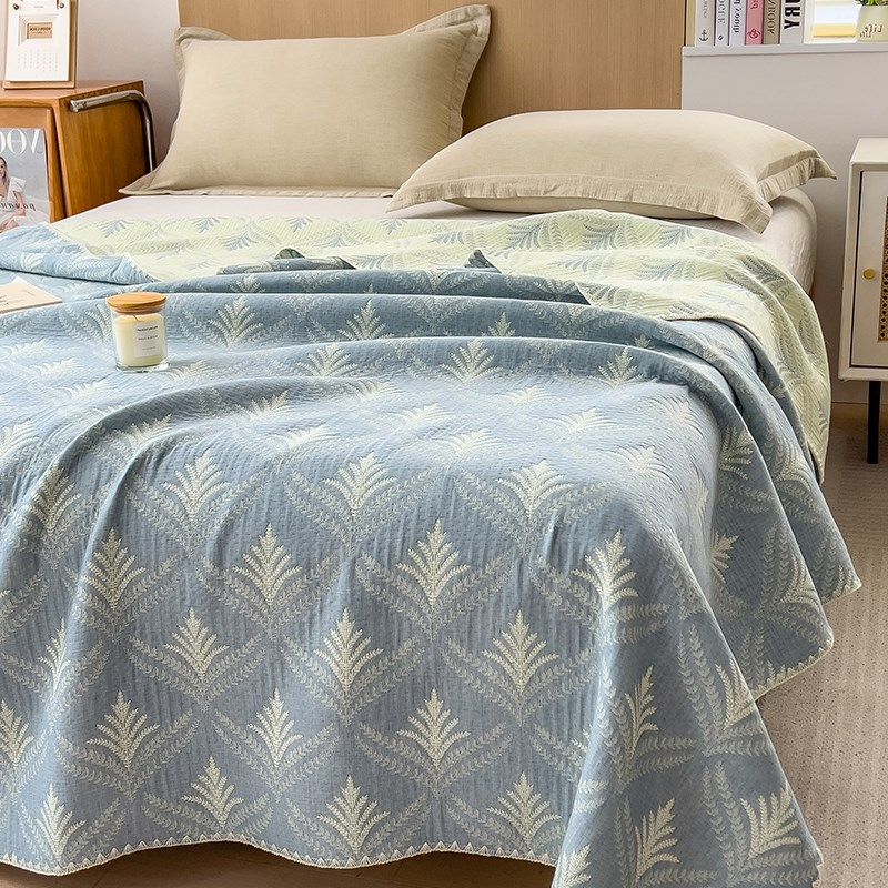 全棉三层纱毛巾被毛毯小毯子夏季午睡K办公室纱布盖毯夏天薄毯,床上用品,休闲毯/毛毯/绒毯,淘宝优惠券,粉丝福利购,淘宝优惠卷