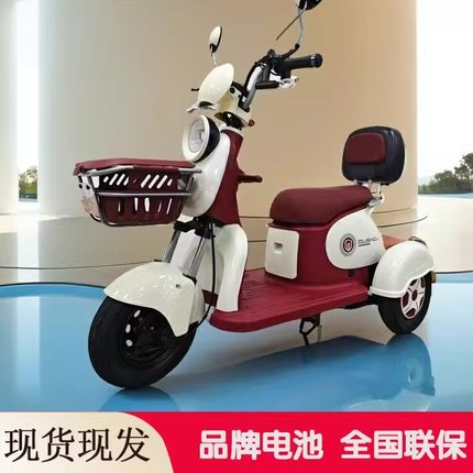 新款电动三轮车家用小型老年人代步车女接送孩子残疾人老人电瓶车