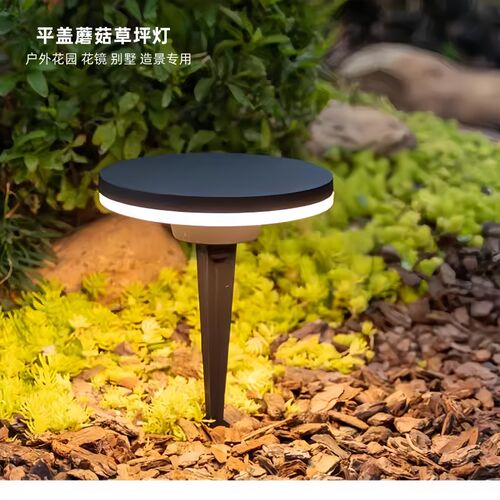 户外平盖蘑菇灯小蘑菇地脚灯草地灯明装草坪灯花园庭院露台景观灯