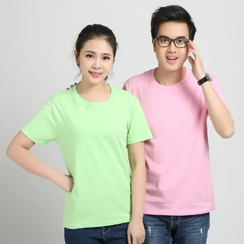 班服定制同学聚会圆领广告衫纯棉文化衫短袖工作服DIYT恤印logo字