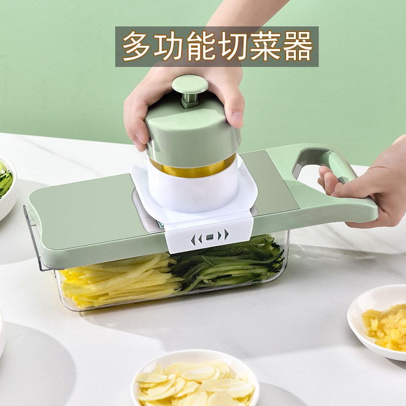 多功能切菜器家用擦丝器厨房切菜神器切丁切丝切片机不锈钢刨丝器