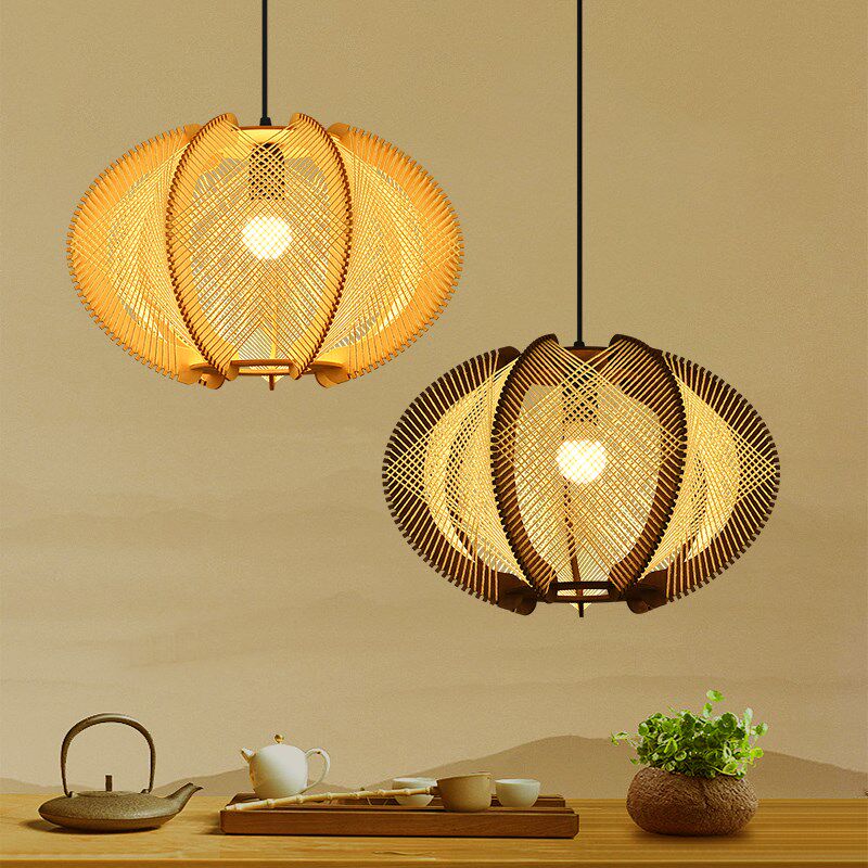 侘寂风日式吊灯现代简约麻绳家用阳台卧室客厅木艺灯具原木风灯罩,家装灯饰光源,酒店/宴会厅/餐饮吊灯,淘宝优惠券,粉丝福利购,淘宝优惠卷