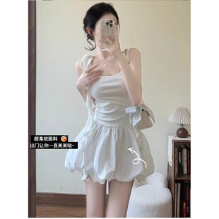 胖mm加大码300斤花苞裤裙女夏新款a字宽松休闲小个子阔腿短裤子潮