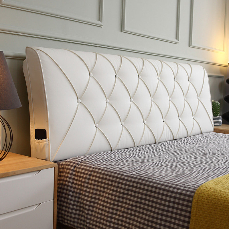 2023新款定制皮床头软包靠背榻榻米一米五的床靠垫铁艺防撞靠枕,居家布艺,床头靠垫,淘宝优惠券,粉丝福利购,淘宝优惠卷