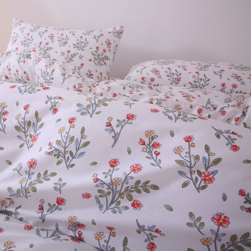 兰芷 干净小碎花纯棉被套单件1.5x2.0x2.3单人双人床全棉被罩清新