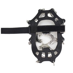 新款户外不锈钢32齿冰爪s登山攀冰防滑鞋套徒步防滑雪爪防滑链冰